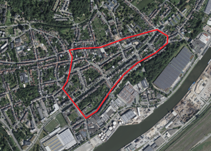 Perimètre du PPAS « Quartier avenue des croix de guerre »
